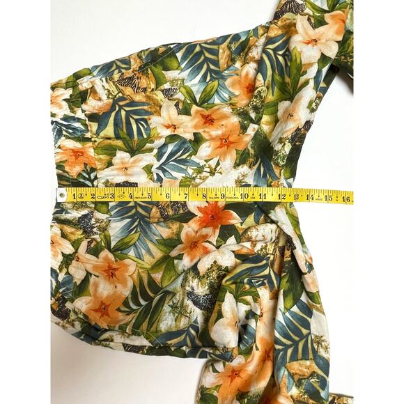 Panama Jack Wide-Leg Trousers, NWT, Size XS, Linen Blend, Tropical Resort Cruise - Picture 9 of 10